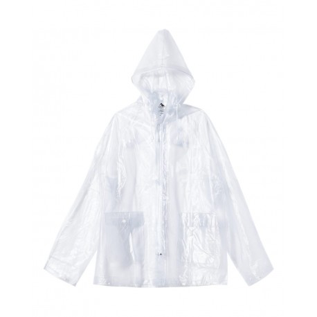 3160 Augusta Sportswear 3160 Clear Hooded Rain Jacket CLEAR