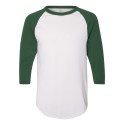 4420 Augusta Sportswear White/ Dark Green