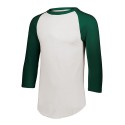 4421 Augusta Sportswear White/ Dark Green