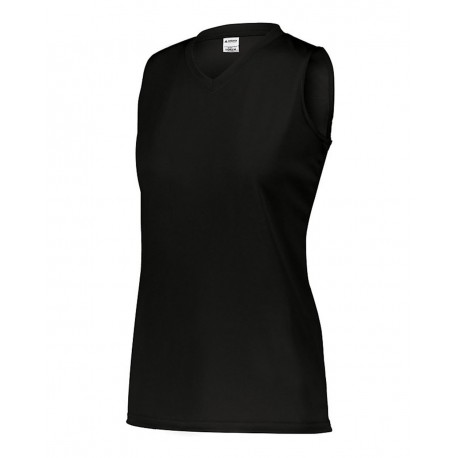 4795 Augusta Sportswear 4795 Girls' Sleeveless Wicking Attain Jersey BLACK