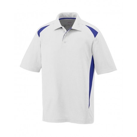 5012 Augusta Sportswear 5012 Two-Tone Premier Sport Shirt White/ Purple