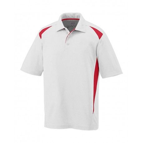 5012 Augusta Sportswear 5012 Two-Tone Premier Sport Shirt WHITE/ RED