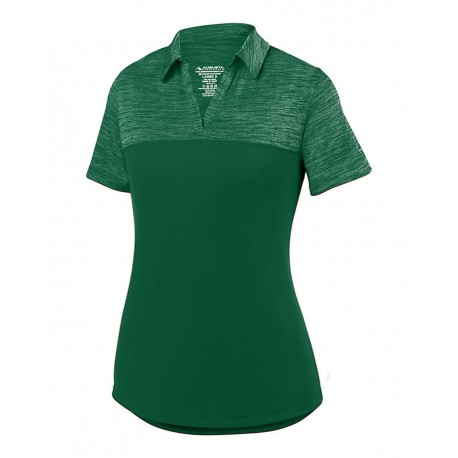 5413 Augusta Sportswear 5413 Women's Shadow Tonal Heather Sport Shirt DARK GREEN