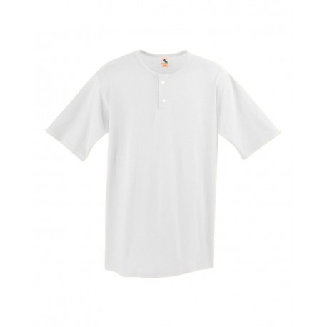 580 Augusta Sportswear 580 Two-Button Baseball Jersey WHITE