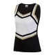 9140 Augusta Sportswear Black/ White/ Metallic Gold