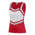 9140 Augusta Sportswear Red/ White/ Metallic Silver