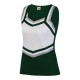 9141 Augusta Sportswear Dark Green/ White/ Metallic Silver