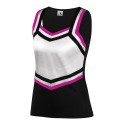 9141 Augusta Sportswear Black/ White/ Power Pink