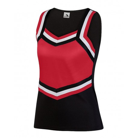 9141 Augusta Sportswear 9141 Girls' Pike Shell Black/ Red/ White