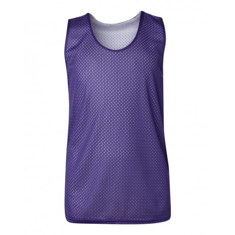 2529 Badger 2529 Youth Pro Mesh Reversible Tank Top PURPLE/ WHITE