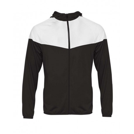 2722 Badger 2722 Youth Sprint Outer-Core Jacket BLACK/ WHITE