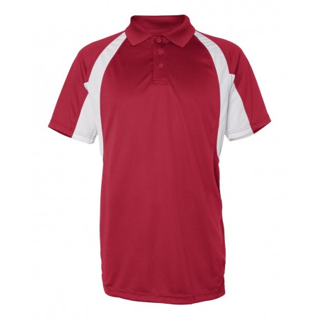 3344 Badger 3344 B-Dry Hook Sport Shirt RED/ WHITE