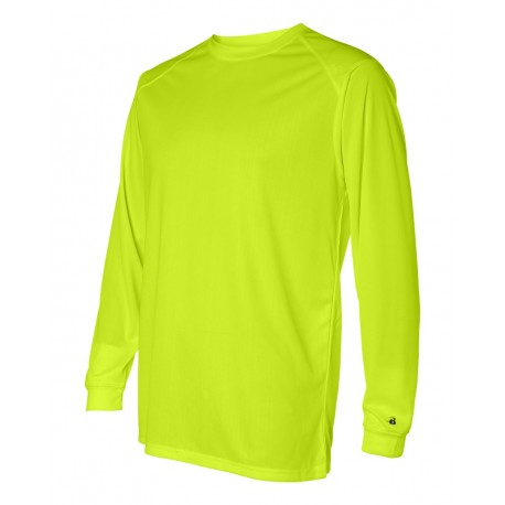 4104 Badger 4104 B-Core Long Sleeve T-Shirt SAFETY YELLOW