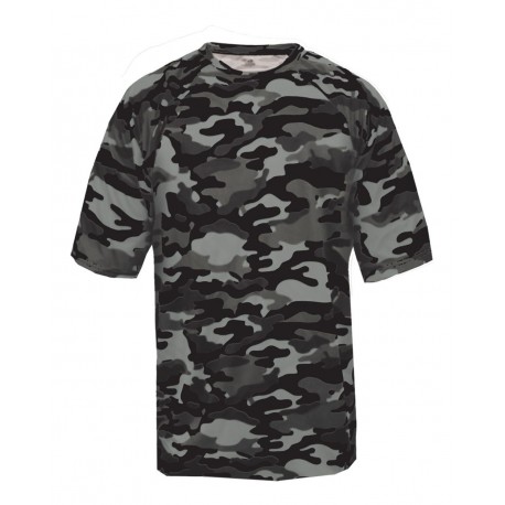 4181 Badger 4181 Camo T-Shirt BLACK