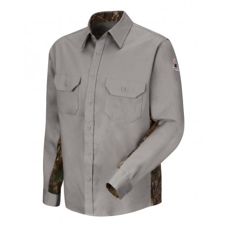SLU4L Bulwark SLU4L Camo Uniform Shirt - EXCEL FR ComforTouch - 6 oz. - Long Sizes GREY
