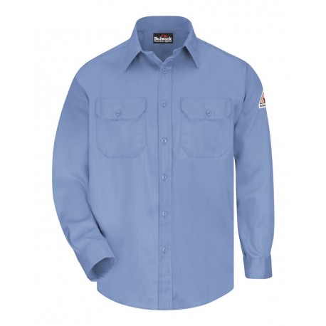 SLU8L Bulwark SLU8L Uniform Shirt - Long Sizes LIGHT BLUE