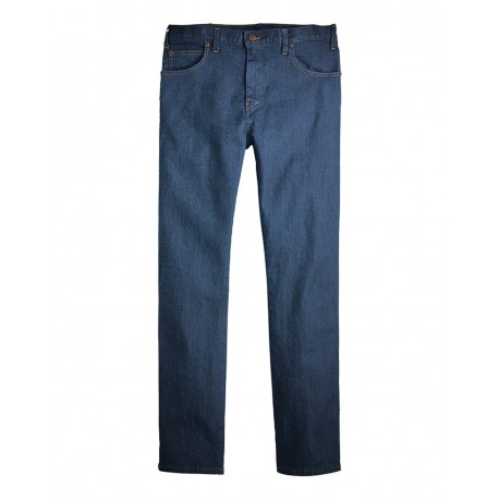 LD21 Dickies LD21 Industrial 5-Pocket Flex Jeans Rinsed Indigo Blue - 32I