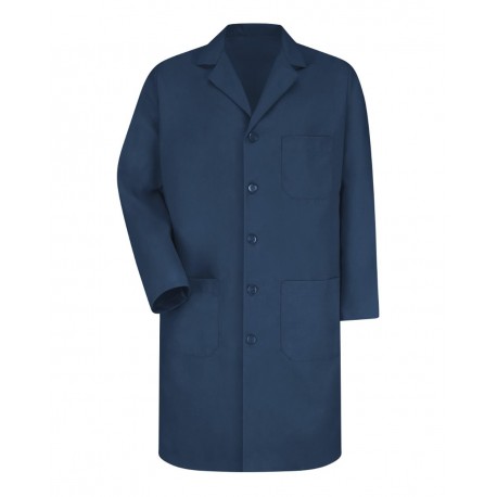 KP14T Red Kap KP14T Button Front Lab Coat - Tall Sizes NAVY