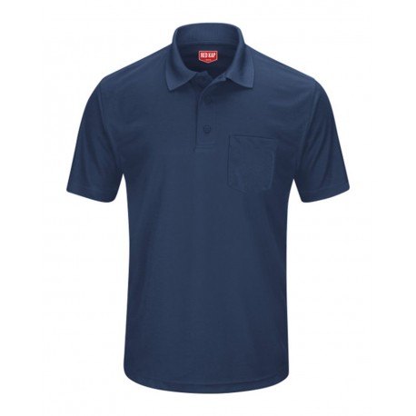 SK98 Red Kap SK98 Short Sleeve Performance Knit Pocket Polo NAVY