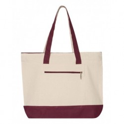Q-Tees Q1300 19L Zippered Tote