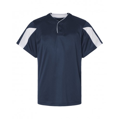 2976 Alleson Athletic 2976 Youth Striker Placket NAVY/ WHITE