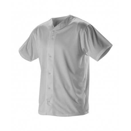 52MBFJ Alleson Athletic 52MBFJ Full Button Lightweight Baseball Jersey GREY