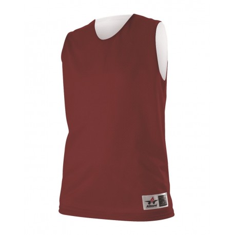 560RW Alleson Athletic 560RW Women's Reversible Mesh Tank CARDINAL/ WHITE