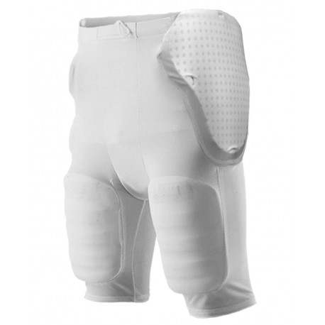 695PG Alleson Athletic 695PG Five Pad Football Girdle WHITE