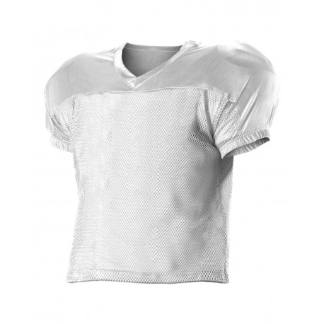 712 Alleson Athletic 712 Practice Mesh Football Jersey WHITE