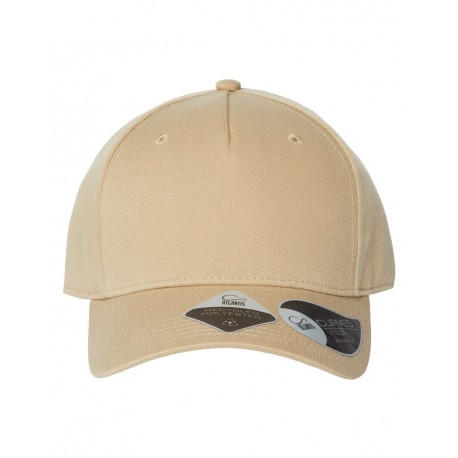 FIJI Atlantis Headwear FIJI Sustainable Five-Panel Cap KHAKI