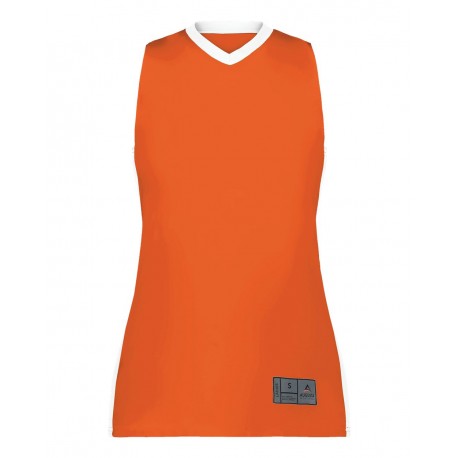 6888 Augusta Sportswear 6888 Women's Match-Up Basketball Jersey ORANGE/ WHITE
