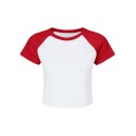 1201 Bella + Canvas WHITE/ RED