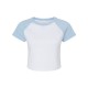 1201 Bella + Canvas White/ Baby Blue