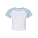 1201 Bella + Canvas White/ Baby Blue