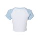 1201 Bella + Canvas White/ Baby Blue