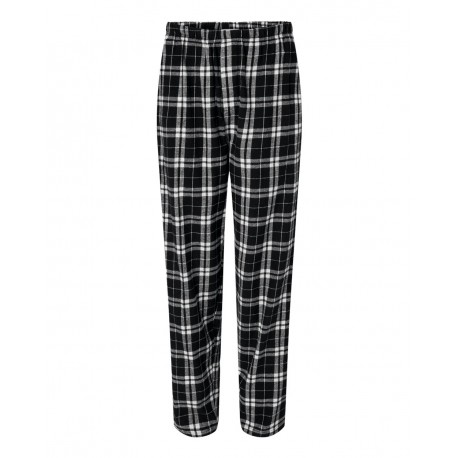 BM6624 Boxercraft BM6624 Harley Flannel Pants BLACK/ WHITE
