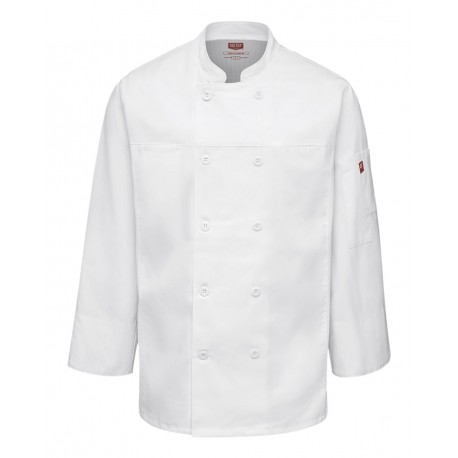 054M Chef Designs 054M Deluxe Airflow Chef Coat WHITE