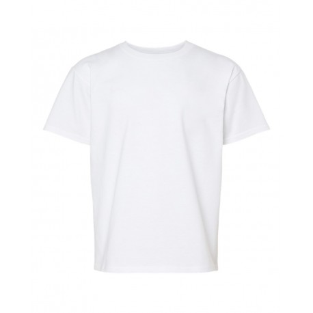 65000B Gildan 65000B Softstyle Youth Midweight T-Shirt WHITE